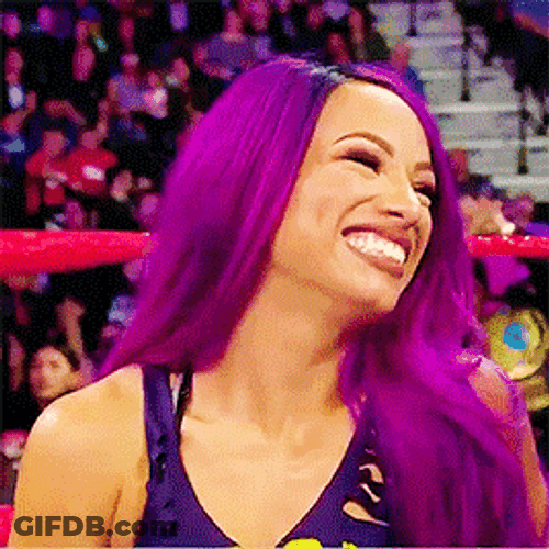 Sasha Banks Big Grin GIF