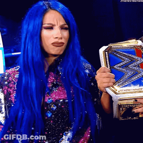 Sasha Banks Rolls Eyes GIF