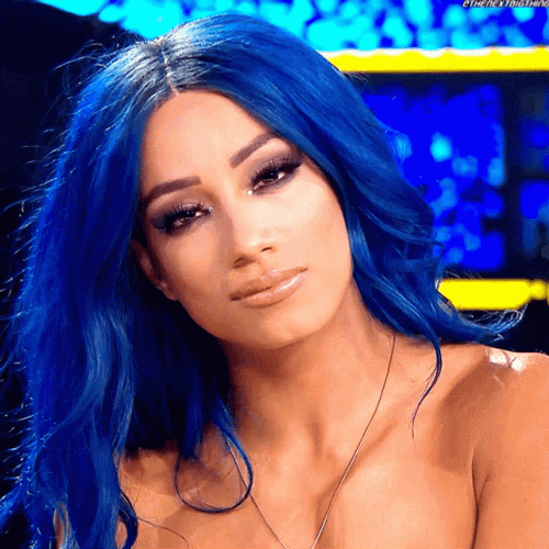 Sasha Banks Shaking Head GIF