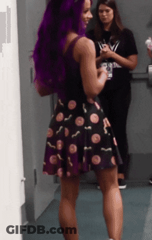Sasha Banks Showing Some Dance Moves GIF
