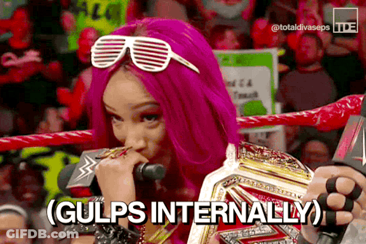 Sasha Banks Shy Suddenly GIF