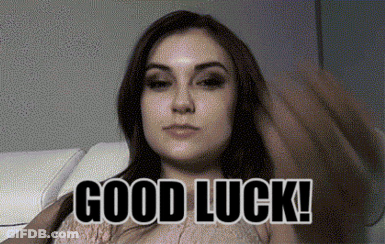 Sasha Grey Good Luck Meme GIF