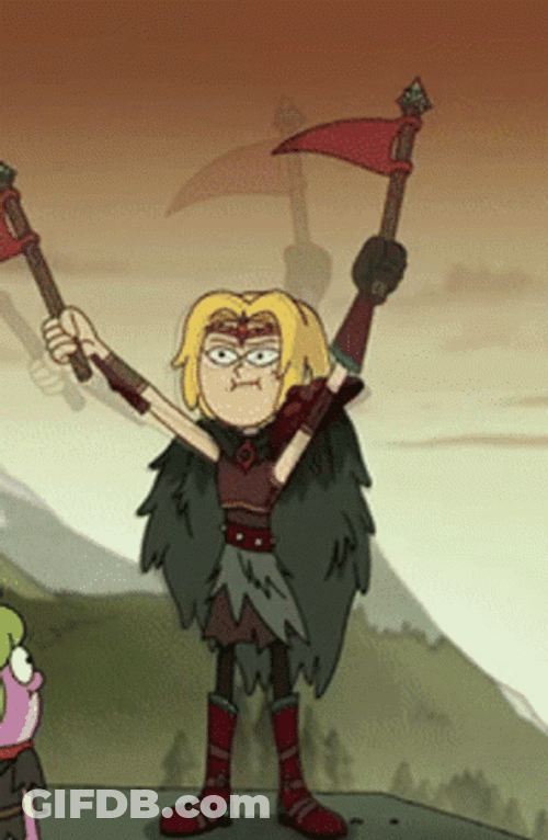 Sasha Waves Her Red Flags GIF