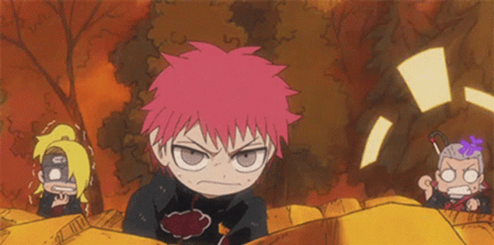 Sasori Akatsuki Chibi Funny Naruto GIF
