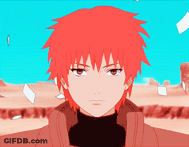 Sasori Akatsuki Flying Papers Naruto GIF