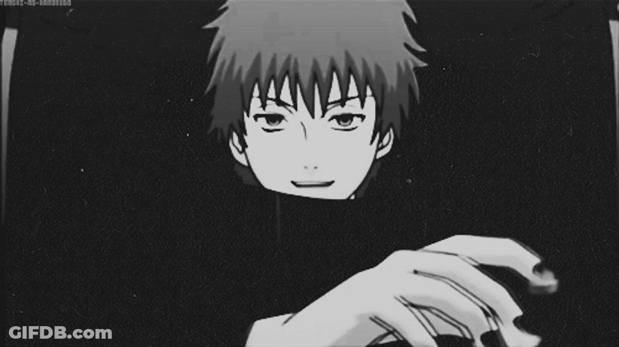 Sasori Control Black And White GIF