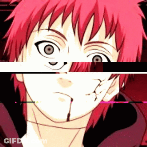 Sasori Puppet Glitch Bleeding Naruto GIF