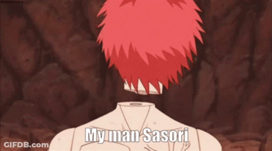 Sasori Puppet Head Turn Naruto GIF