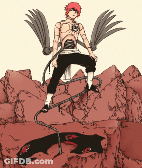 Sasori Red Sand  Arms Wings GIF