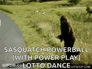 Sasquatch Dancing In Field GIF