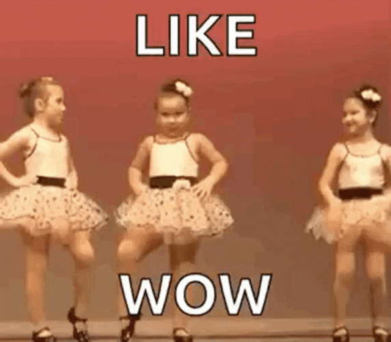 Sassy Ballerina Wow Meme GIF