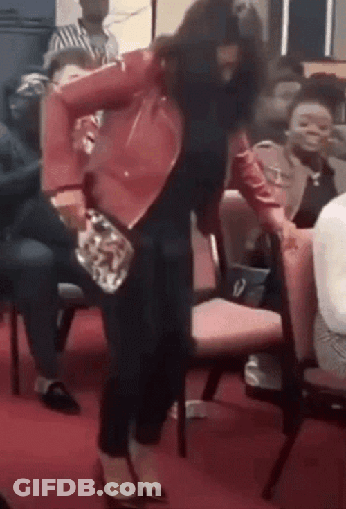 Sassy Believer Wearing Heels Praise Dance GIF