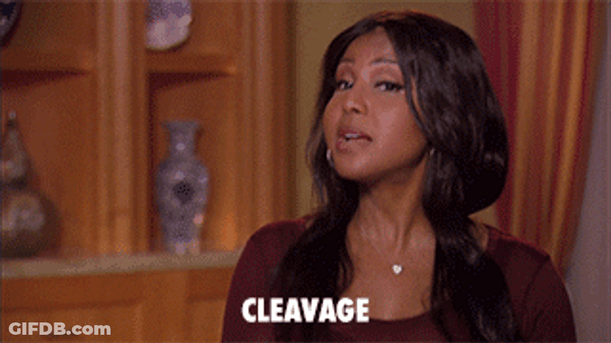 Sassy Busty Cleavage GIF