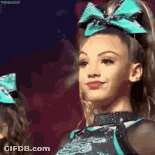 Sassy Cheerleader Stare Down Conceited Attitude GIF