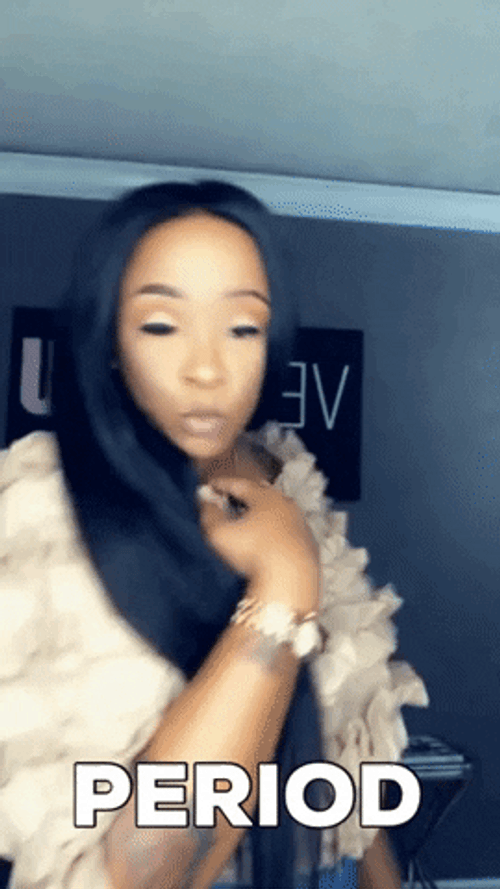 Sassy Elegant Lady Periodt GIF