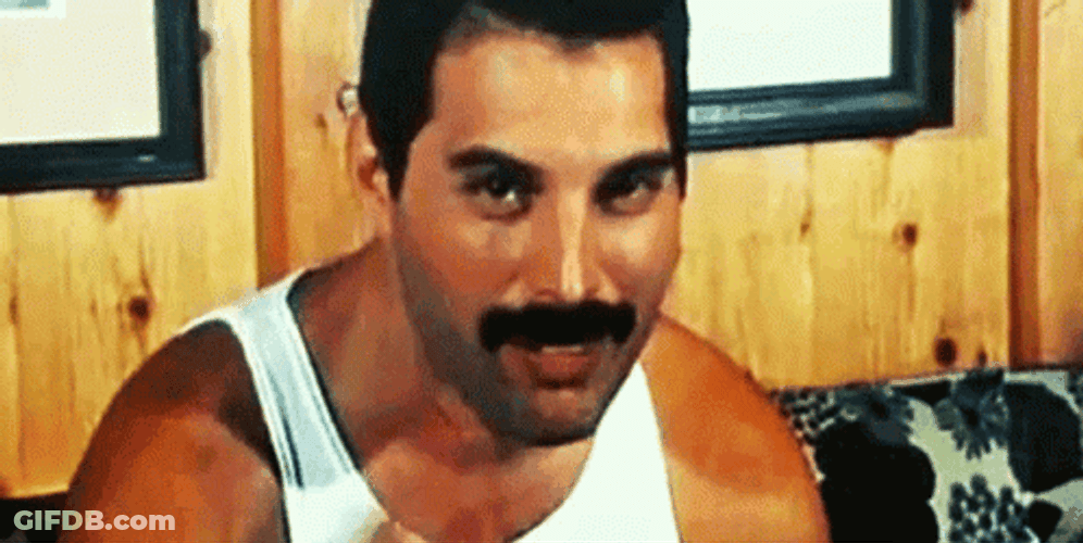 Sassy Freddie Mercury Finger Snap GIF