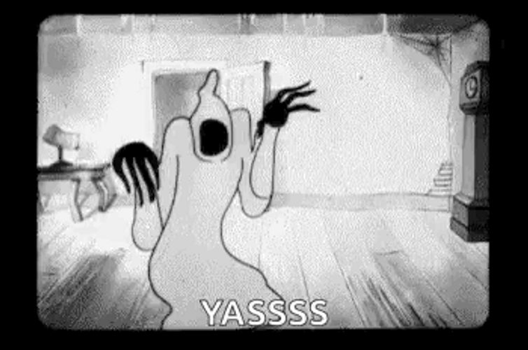 Sassy Funny Ghost Yasss GIF