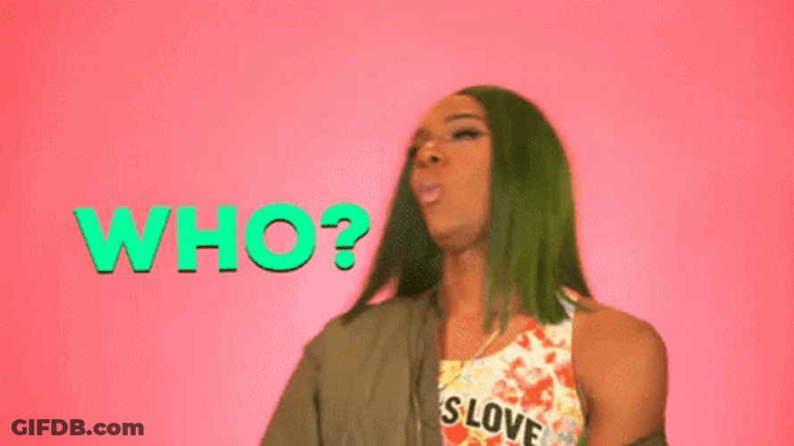 Sassy Girl Asking Who GIF