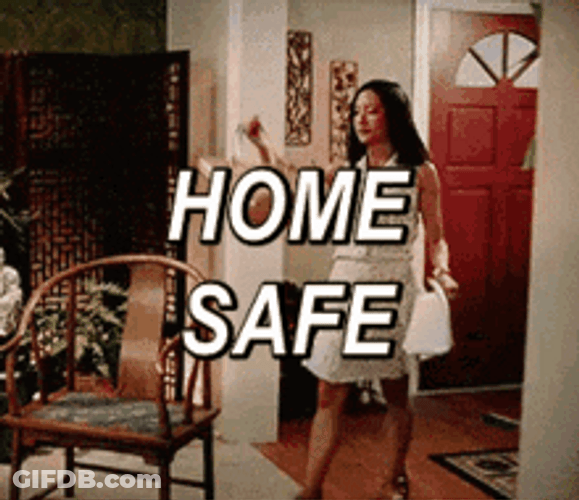 Sassy Girl Getting Home Safe GIF