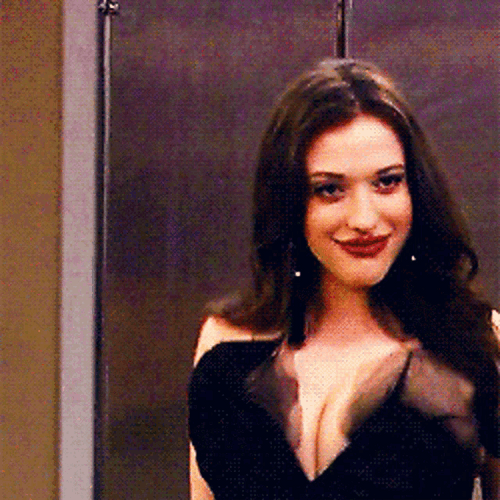 Sassy Kat Dennings Pouting Dancing GIF