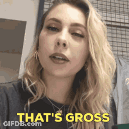 Sassy Lady Saying That's Gross GIF