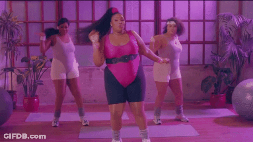 Sassy Lizzo Working Out GIF