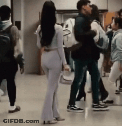 Sassy Maddy Perez Looking Around Euphoria GIF