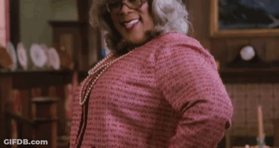 Sassy Madea Naughty Smile GIF