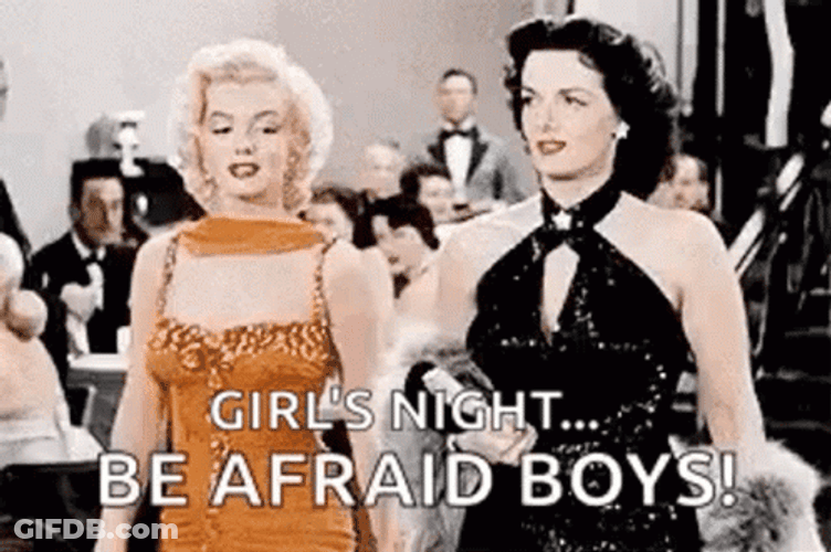 Sassy Marilyn Monroe Be Afraid Boys Quote GIF