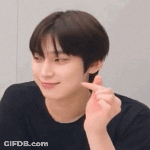 Sassy Sunoo Finger Heart GIF