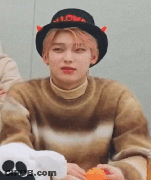 Sassy Sunoo Wearing Halloween Hat GIF