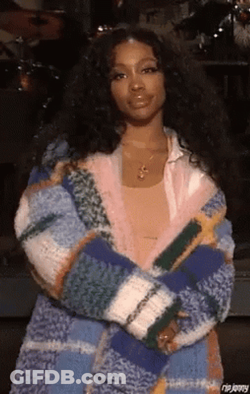 Sassy Sza Eye Rolling Posture GIF