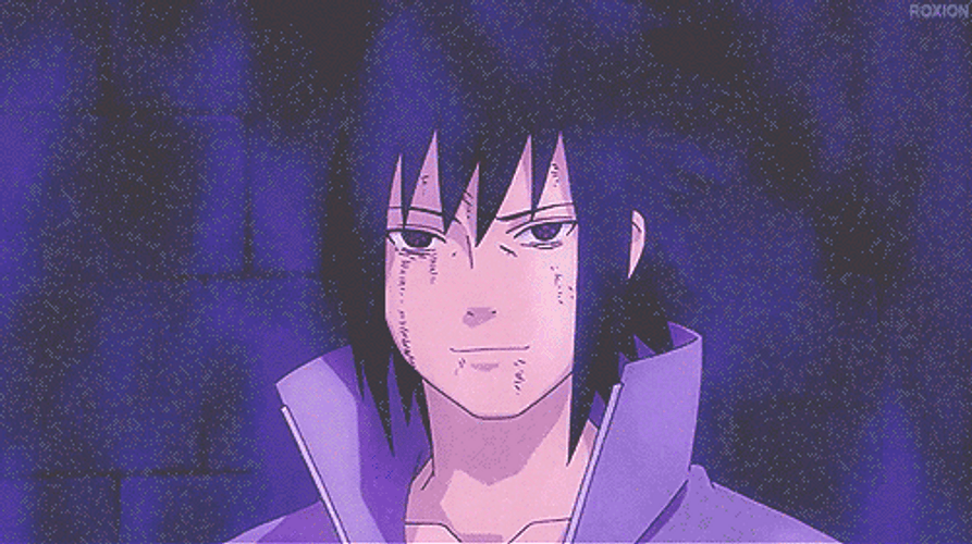 Sasuke Cool Smirk GIF