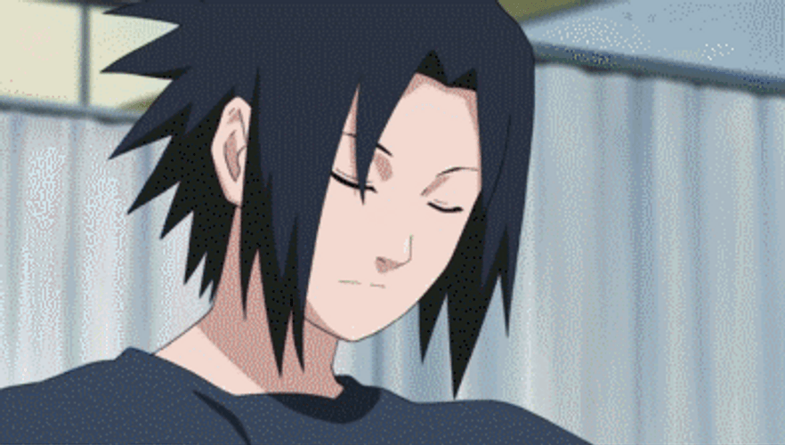Sasuke Kicking Naruto GIF