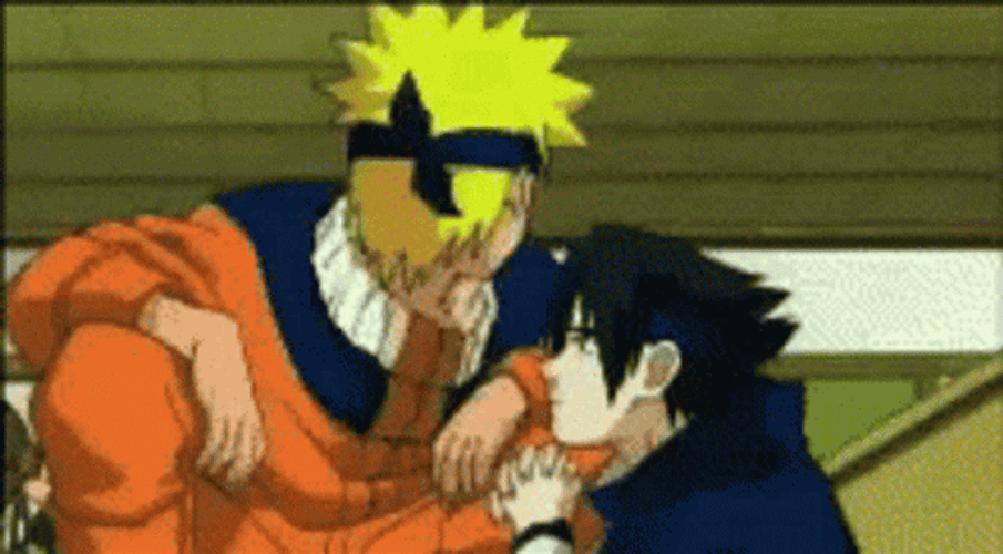 Sasuke Naruto Eye To Eye Contact GIF