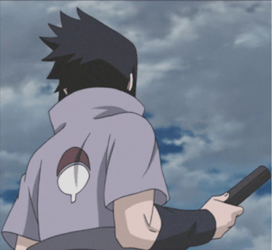 Sasuke Pfp Back Turned GIF
