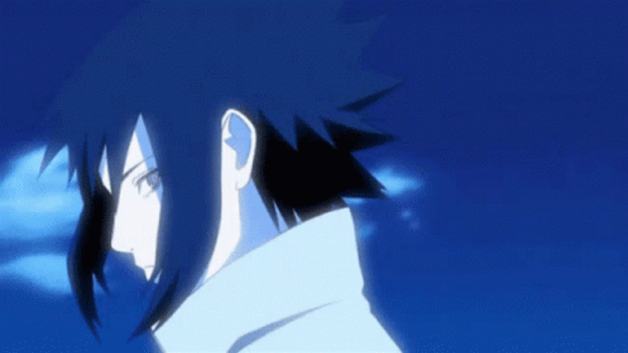 Sasuke Pfp Deep Blue GIF