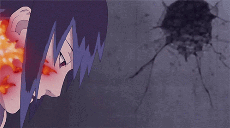 Sasuke Pfp Fire Curse Mark GIF