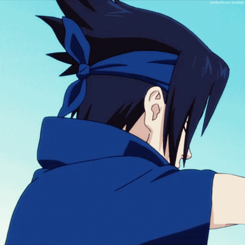 Sasuke Pfp Head Turn GIF