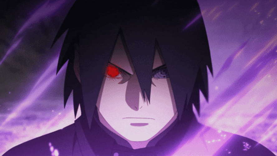Sasuke Red Eye Naruto Anime GIF