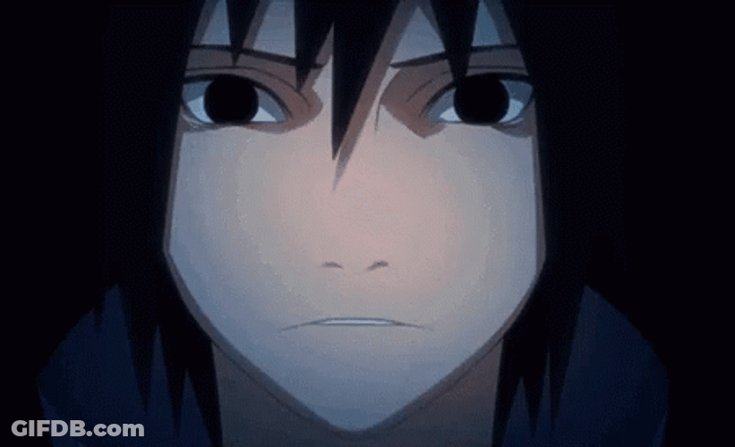 Sasuke Sad & Depressed GIF