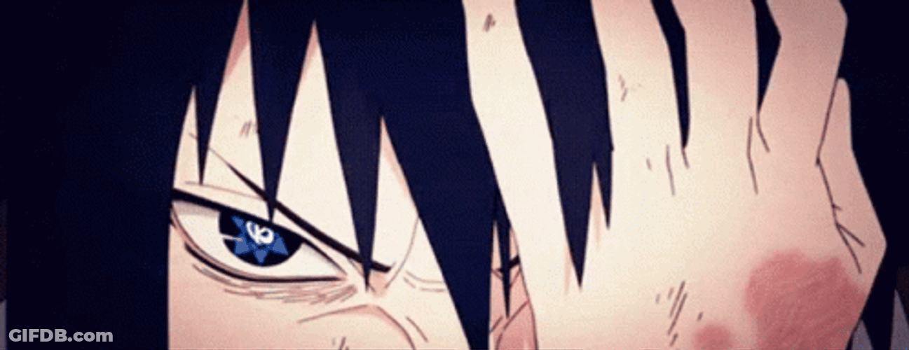 Sasuke Sharingan Bloody  Eye Hurt GIF