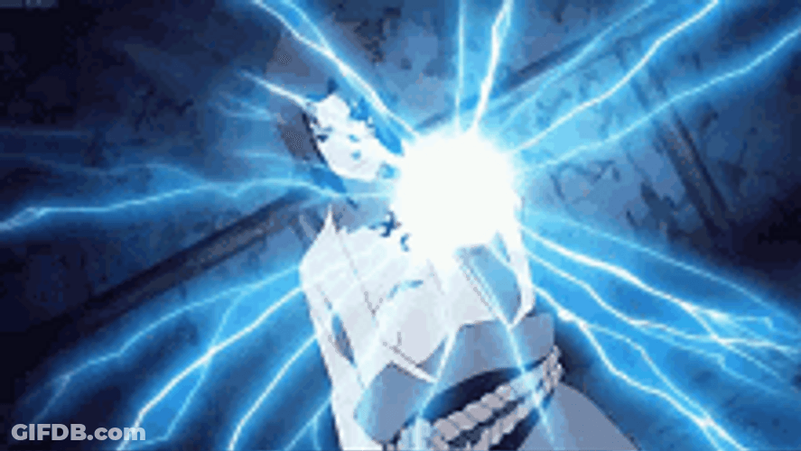 Sasuke Sharingan Chidori Ball GIF
