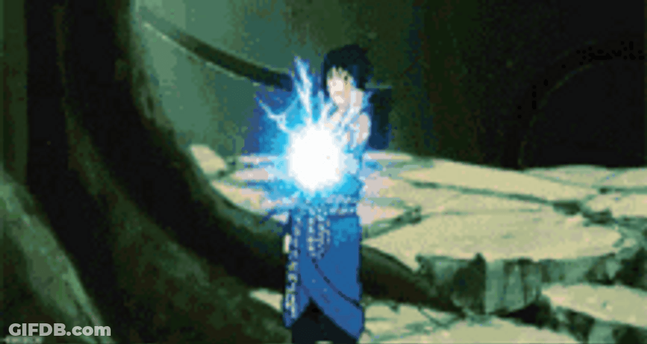 Sasuke Sharingan Chidori Burst Kil GIF