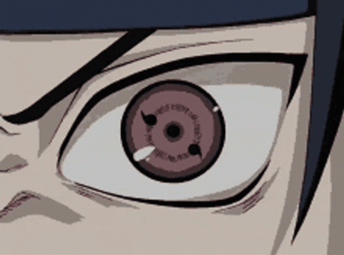 Sasuke Sharingan Eye Close Up GIF