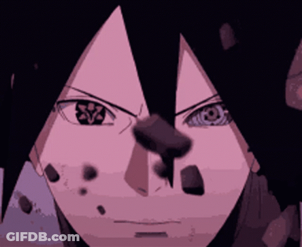 Sasuke Sharingan Fierce Gaze GIF