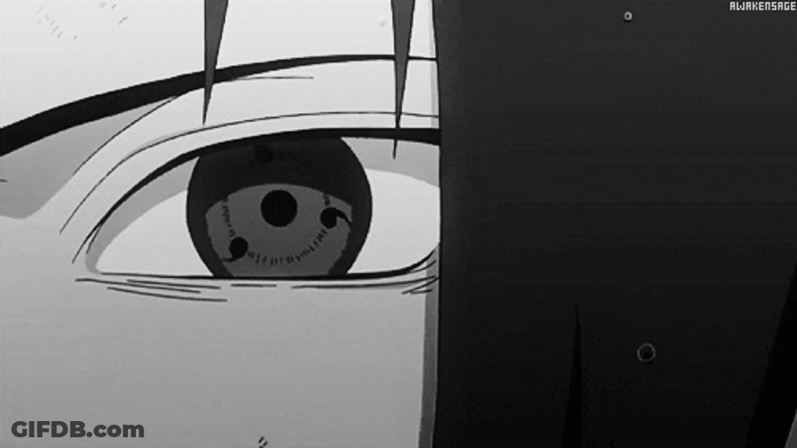 Sasuke Sharingan Powerful Eye GIF