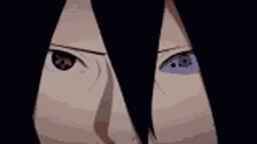 Sasuke Sharingan Sad Eyes GIF