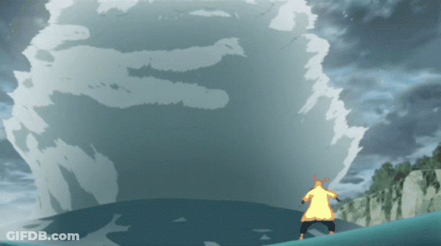 Sasuke Susanoo Coming Out From Water GIF