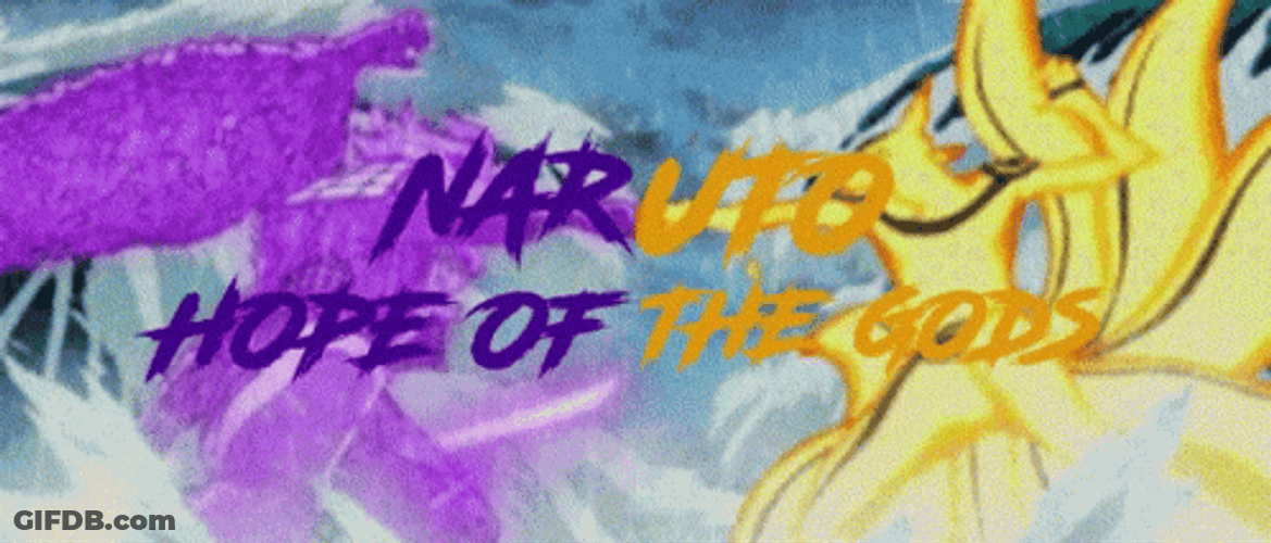 Sasuke Susanoo Versus Kurama Poster GIF